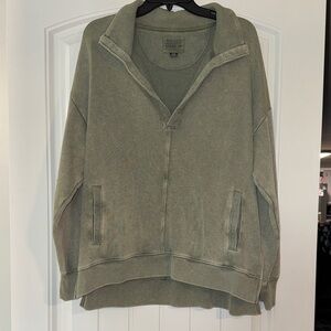 American Eagle Outfitters Olive Green Sweatshirt